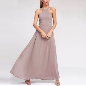 Lulu's Mauve Maxi Dress